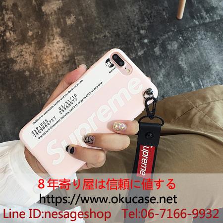 iphone8plusケース シュプリーム ピンク レディース