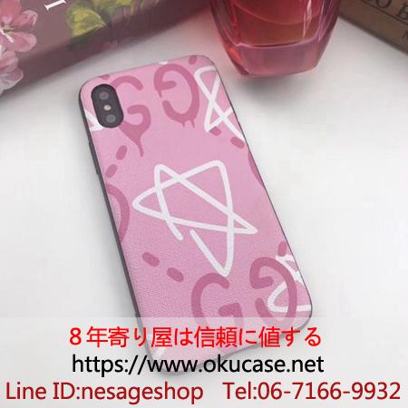 iphone8plusカバー gucci ピンク