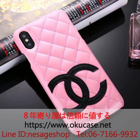 iPhoneXR カバー シャネル ピンク