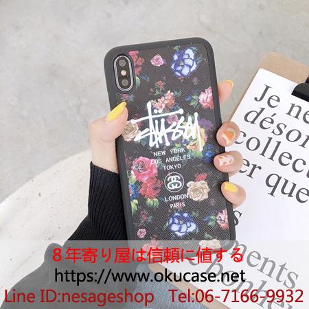 Galaxy S10PLUS花柄携帯ケース STUSSY