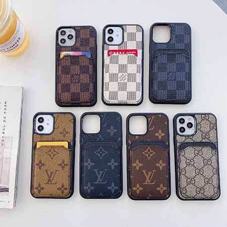 LV iphone12 proケース カード収納 背面