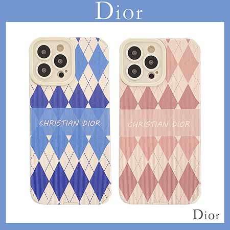 Diorアイフォン 11pro菱形紋様カバー