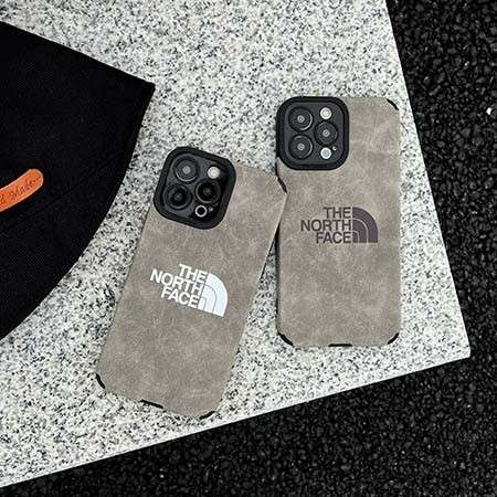 iPhone14 plusロゴ付き保護ケースTHE NORTH FACE