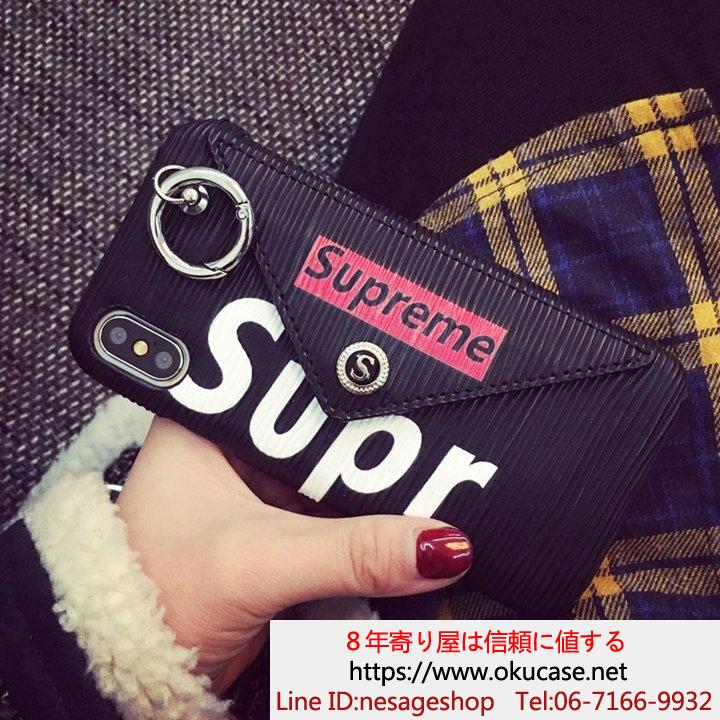 supreme iphonexs/11ケース カード入れ