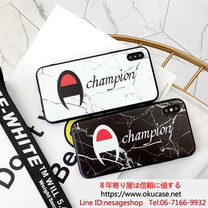 Champion iphone8plusケース 大理石柄