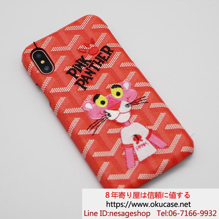 ゴヤール iphone8plus カバー PINK PANTHED