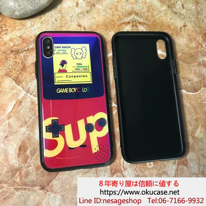 iphone8/8 plus ガラス面ケースSupreme