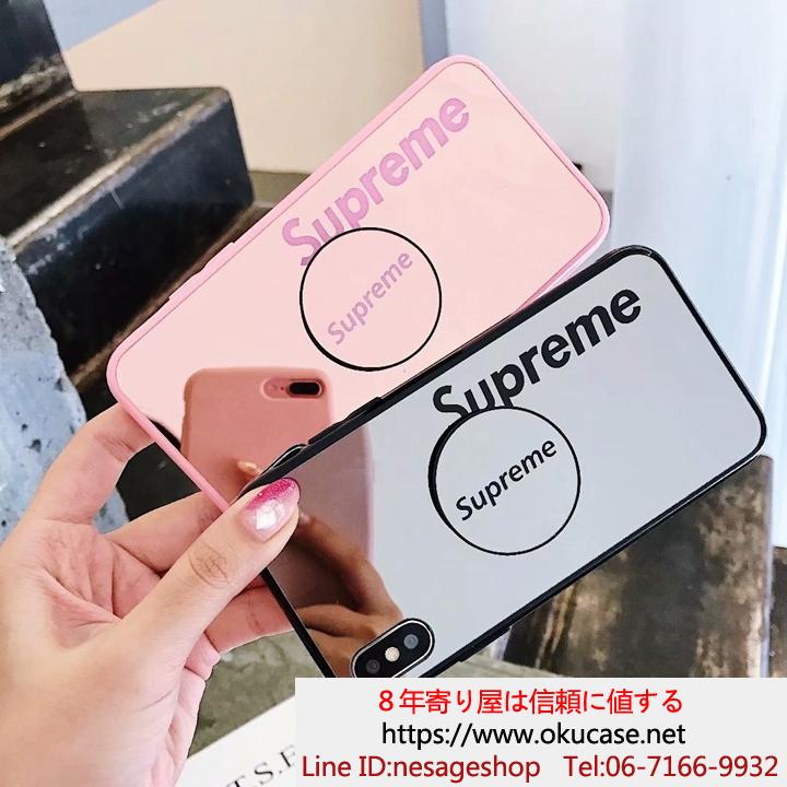 supreme 鏡面iphonexrケース
