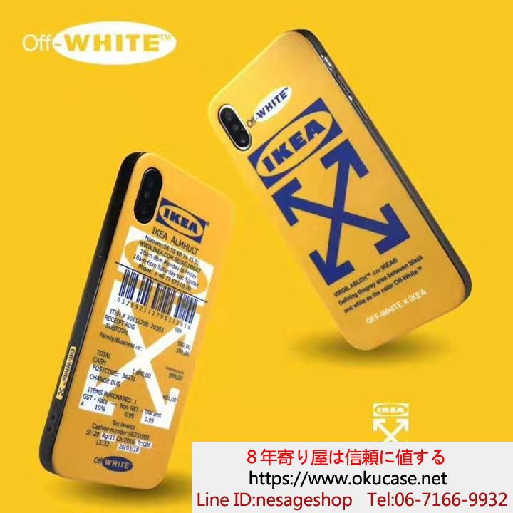 個性 iPhoneXR/XSカバー オフホワイト