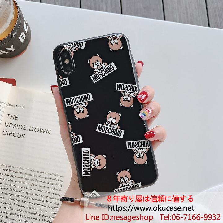 可愛いクマ iPhone テンエスケース moschino