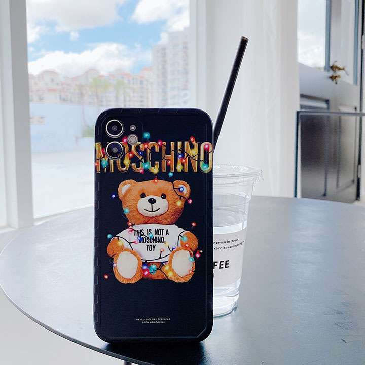 クマ柄 ケース モスキーノ iphone12 pro max