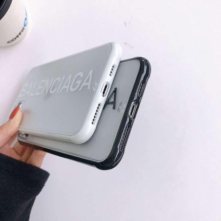 Balenciagaカバー iPhone12Pro 透明
