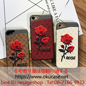 グッチ風 iphone7ケース 刺繍