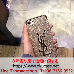 イヴサンローラン iPhone8プラス ケース キラキラ ysl iphone7plusケース 女性愛用 プレゼント