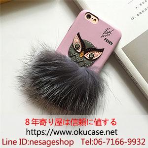 FENDI iPhone7 plus 携帯カバー ピンク色
