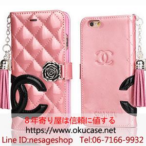 chanel iphone6s plus 手帳型携帯カバー ピンク