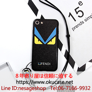 フェンディ iphone7plusケース ネックストラップ