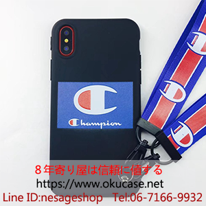 Champion iphone8plusケース ソフト カップル向け