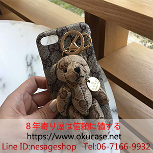 アイフォン8 plus ハードケース 熊 グッチブランド