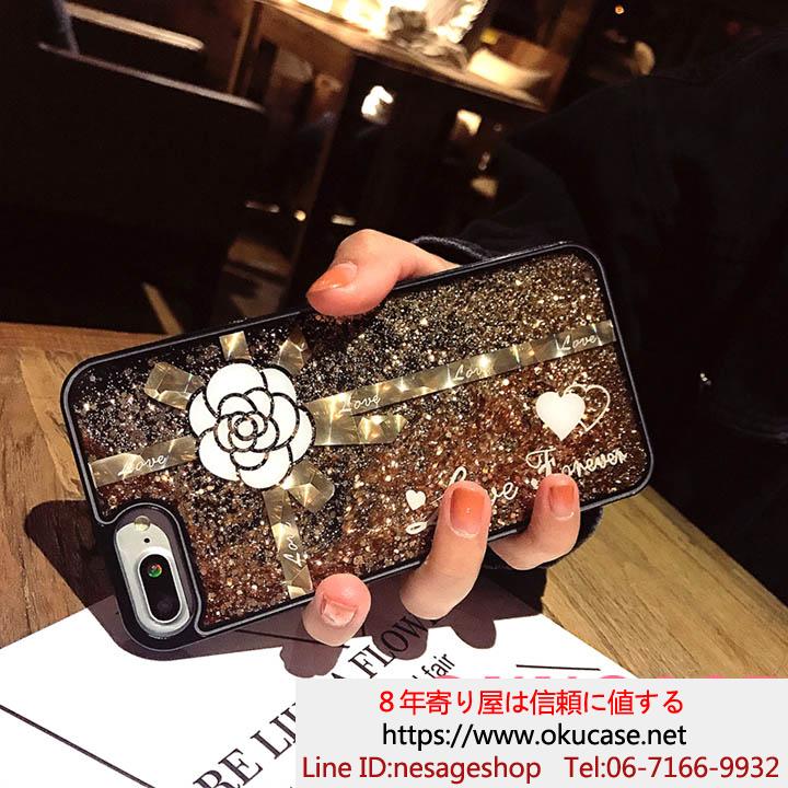 シャネル iphone7plus カバー キラキラ